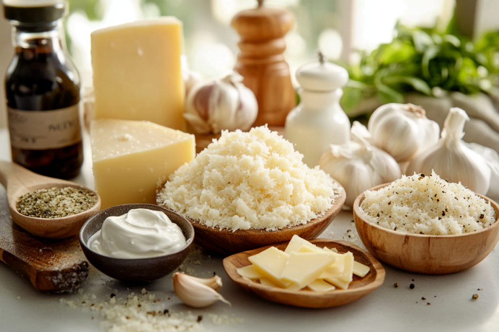 What is parmesan garlic sauce made of Ingredients