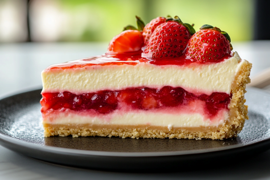 strawberry shortcake crunch cheesecake