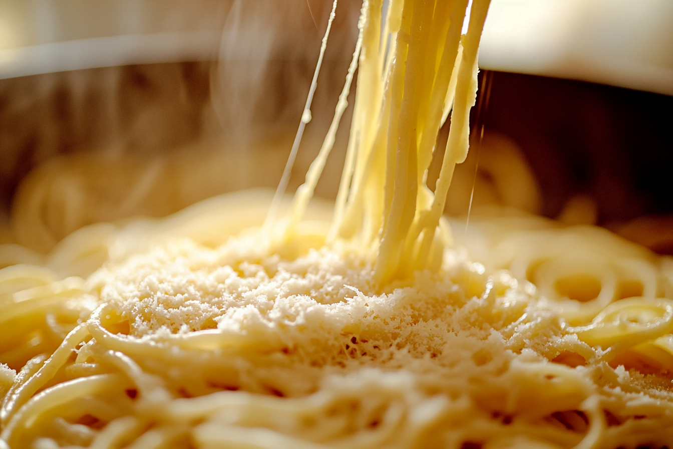 Italians put parmesan on all pasta