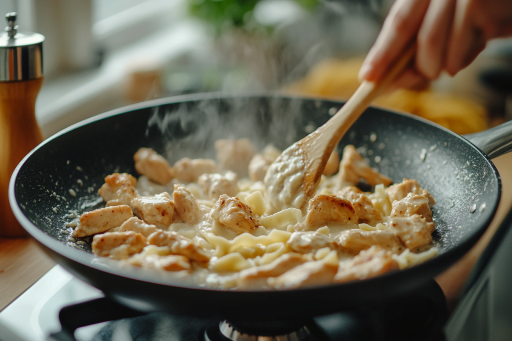 garlic parmesan chicken pasta Ingredients Direction