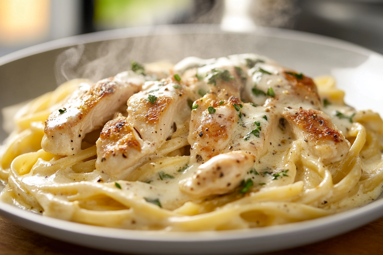 garlic parmesan chicken pasta