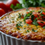 Baked Chicken Tamale Casserole with a Cornbread