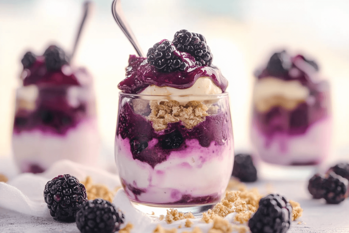 Blackberry Cheesecake Parfaits