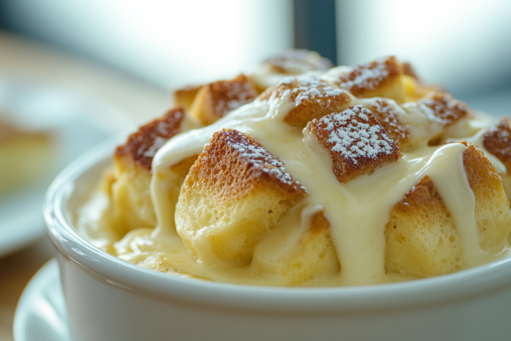 Bread Pudding with Vanilla Sauce