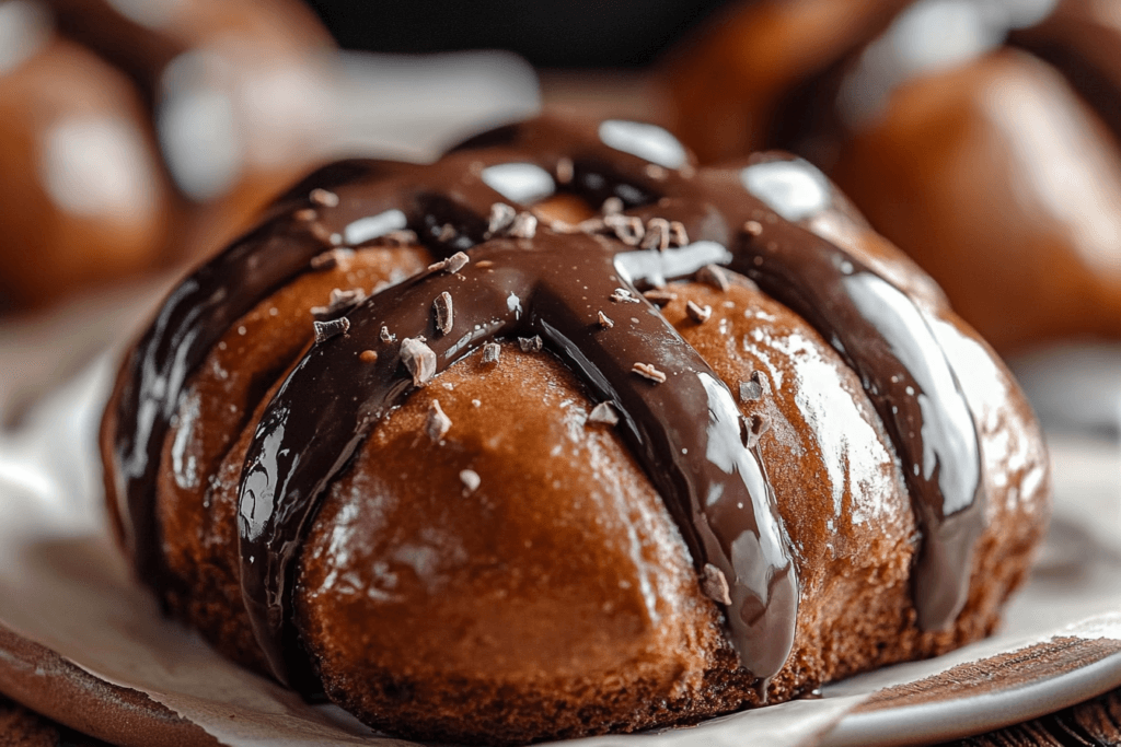 Brioche Chocolate Hot Cross Buns