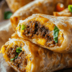 Cheeseburger Egg Rolls