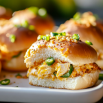 Cheesy Chicken Jalapeño Popper Sliders