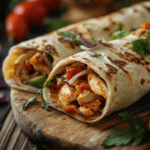 Cheesy Garlic Chicken Wraps