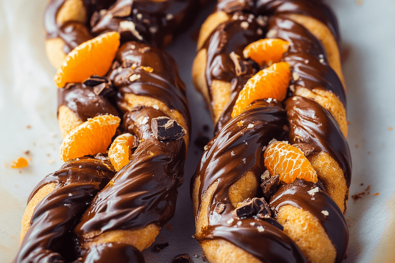 Chocolate and orange twists