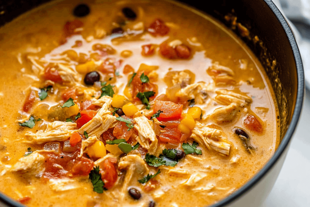 Creamy Chicken Taco Soup