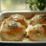 Creamy Oven Baked Chicken Thighs