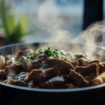 Crockpot Beef Tips and Noodles