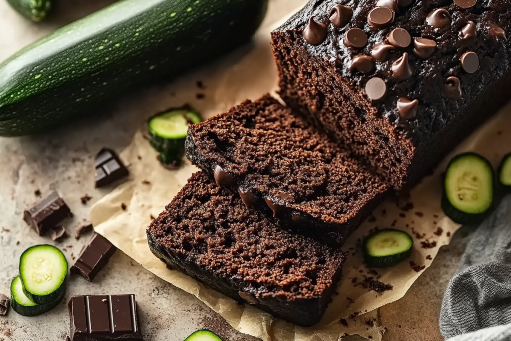 Double Dark Chocolate Zucchini Bread