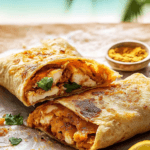 Folded Crispy Chipotle Chicken Wraps