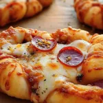Four Cheese Pepperoni Pizza Knots