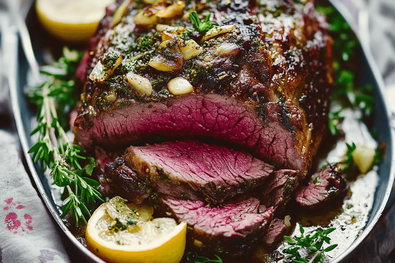 Garlic Butter Herb Roast Beef