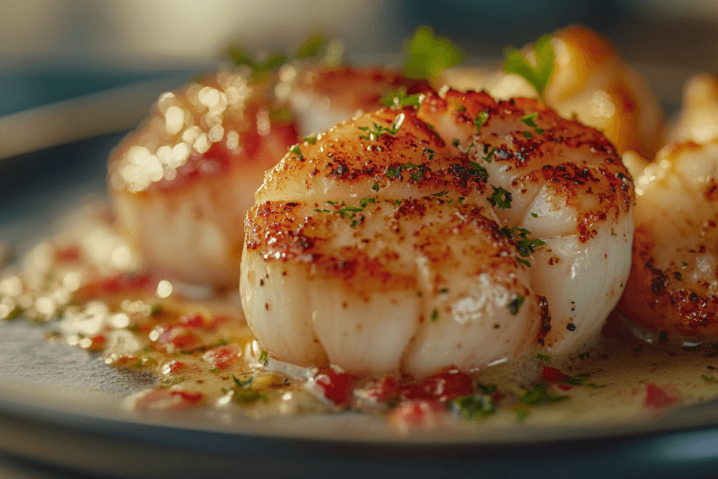 Garlic Butter Lobster and Scallops