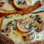 Gourmet Cheesy Mushroom and Garlic Toasts