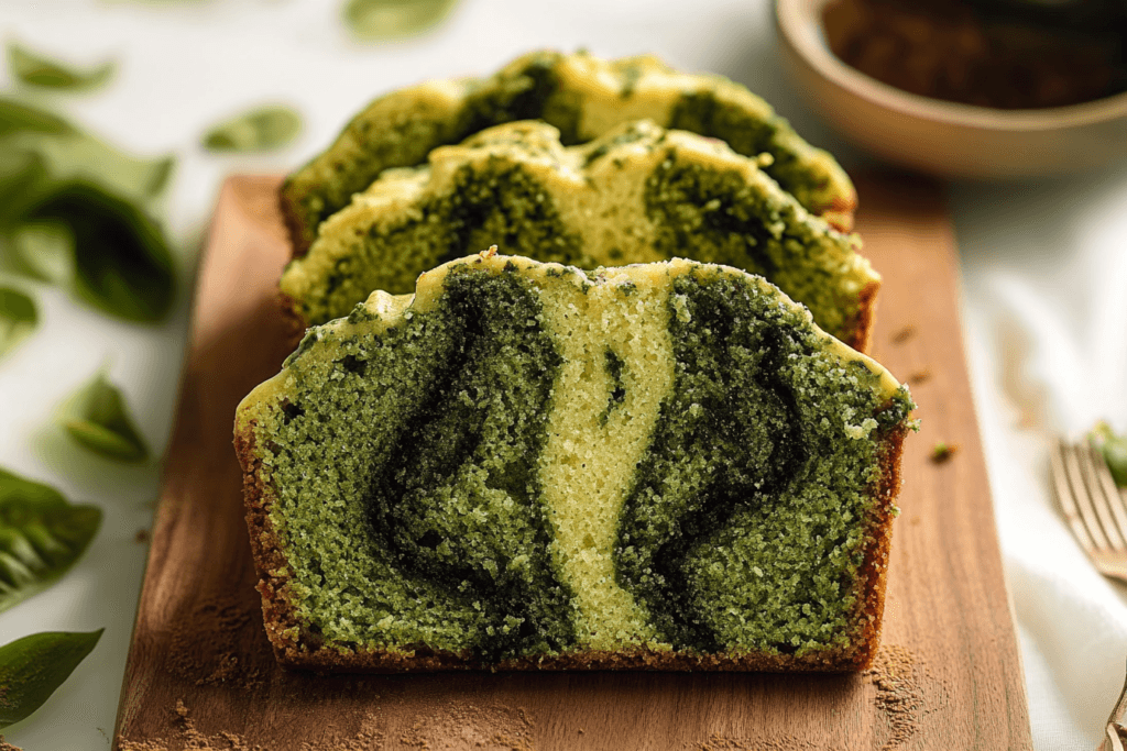 Matcha Marble Pound Cake