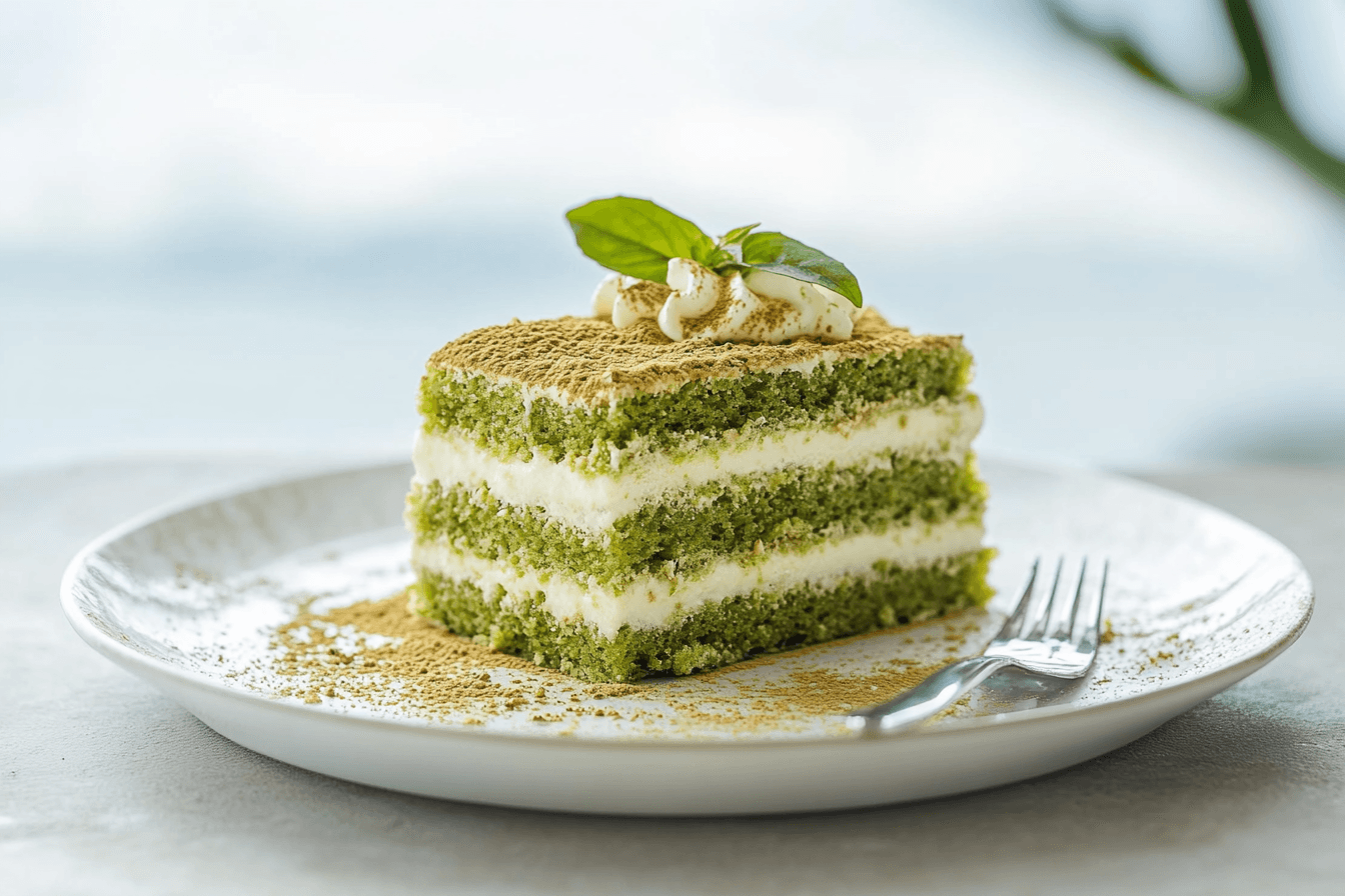 No Bake Matcha Tiramisu