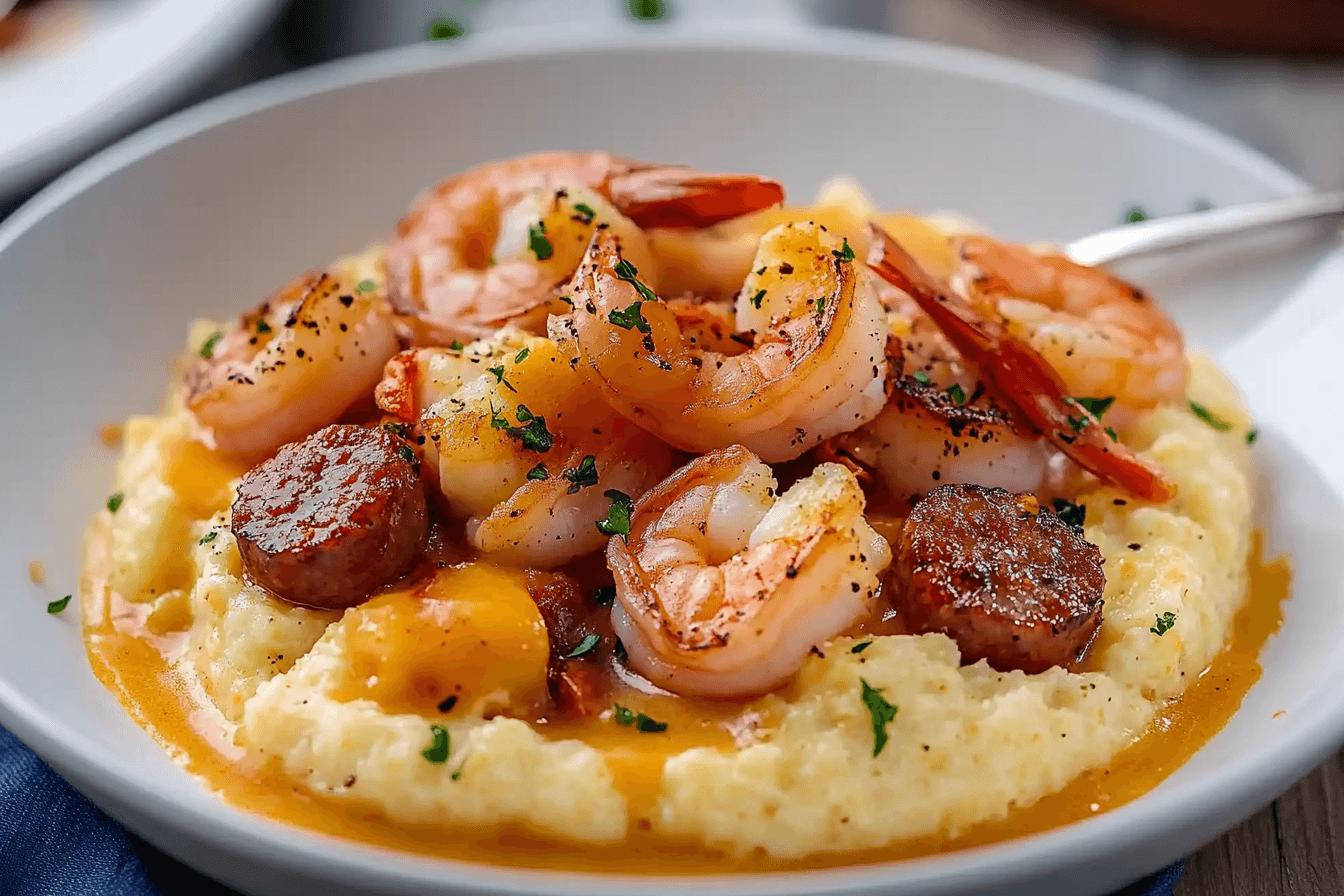 Shrimp and Smoked Sausage Grits