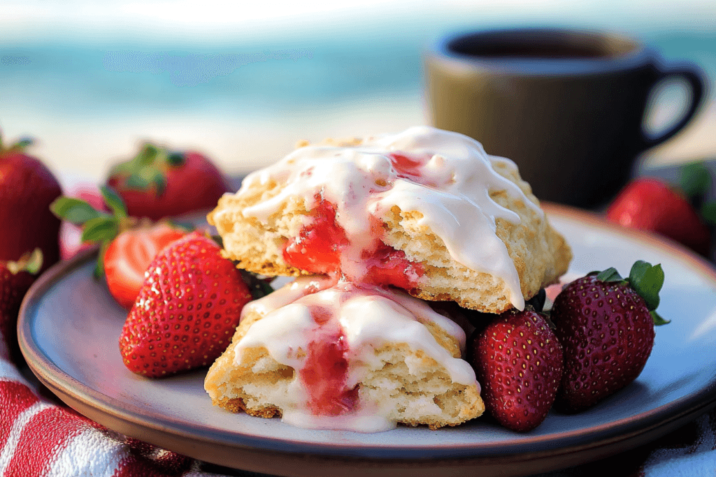 Strawberry Cream Scones