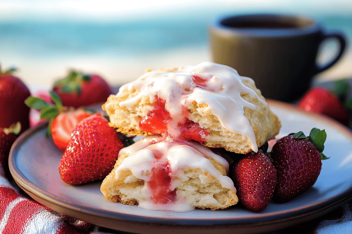 Strawberry Cream Scones