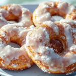 Vanilla Bean Glazed Soft Pretzel Donuts