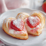 Vegan Strawberry Cream Danish