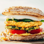 Vegan Veggie Egg Breakfast Sandwich