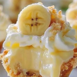 no bake mini banana cream pies