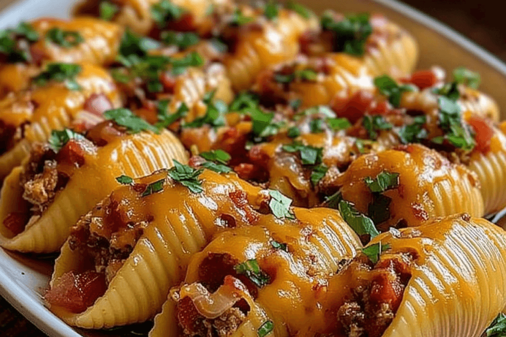 Air Fryer Taco Stuffed Shells