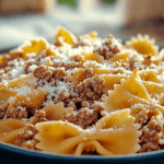 Bowtie Pasta with Ground Beef