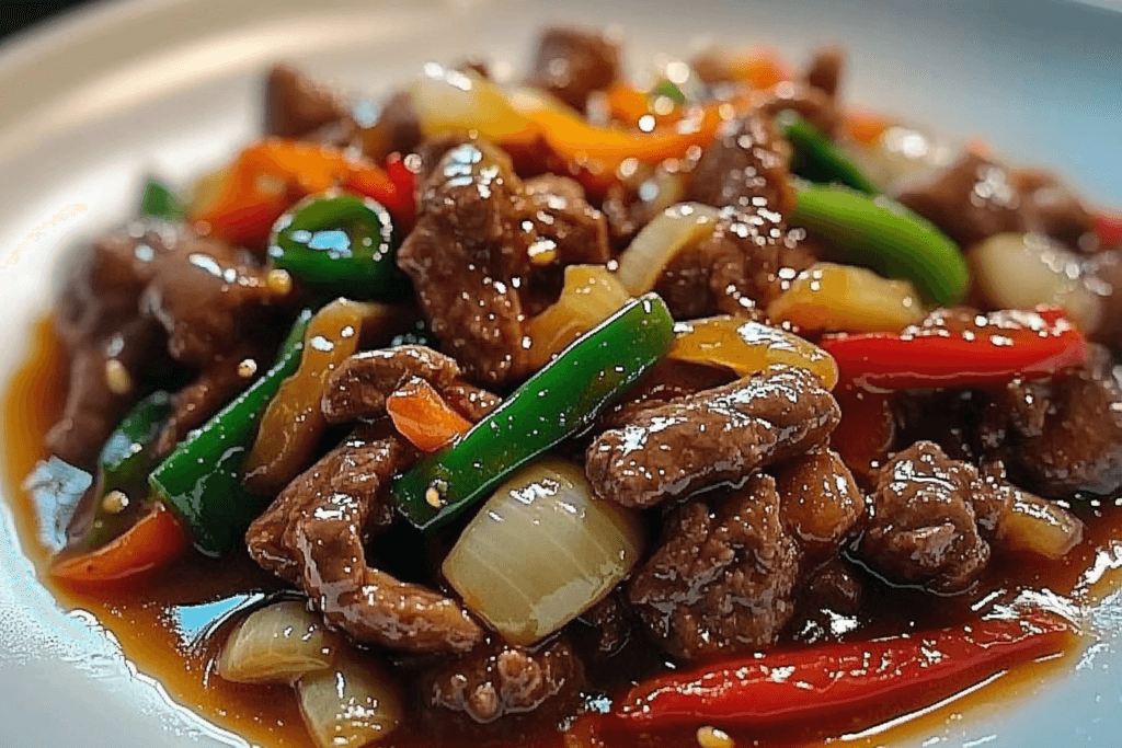 CHINESE BEEF AND ONION STIR-FRY