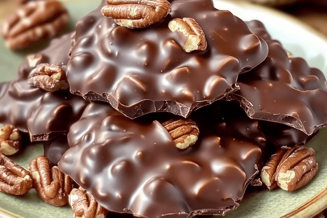 CHOCOLATE PECAN TURTLE CLUSTERS