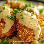 CRISPY CHICKEN WITH CREAMY DIJON SAUCE