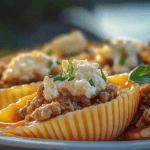 Creamy Ricotta Beef Stuffed Shells Pasta