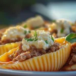 Creamy Ricotta Beef Stuffed Shells Pasta