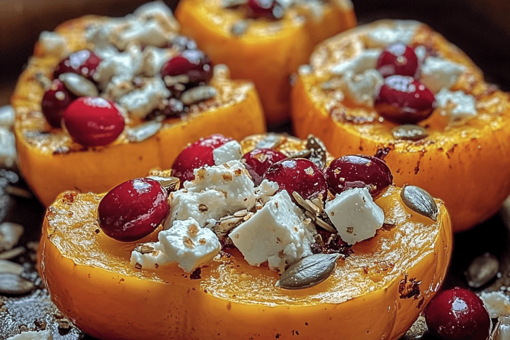 Crispy Honey-Roasted Butternut with Cranberries, Feta & Pumpkin Seeds