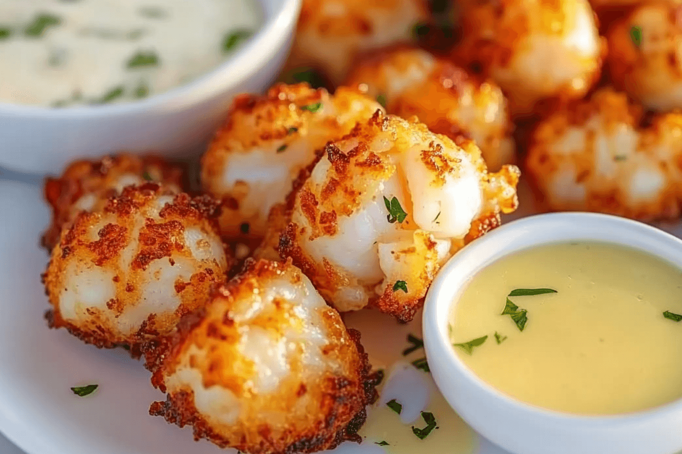 Crispy Lobster Bites with Garlic Butter Sauce