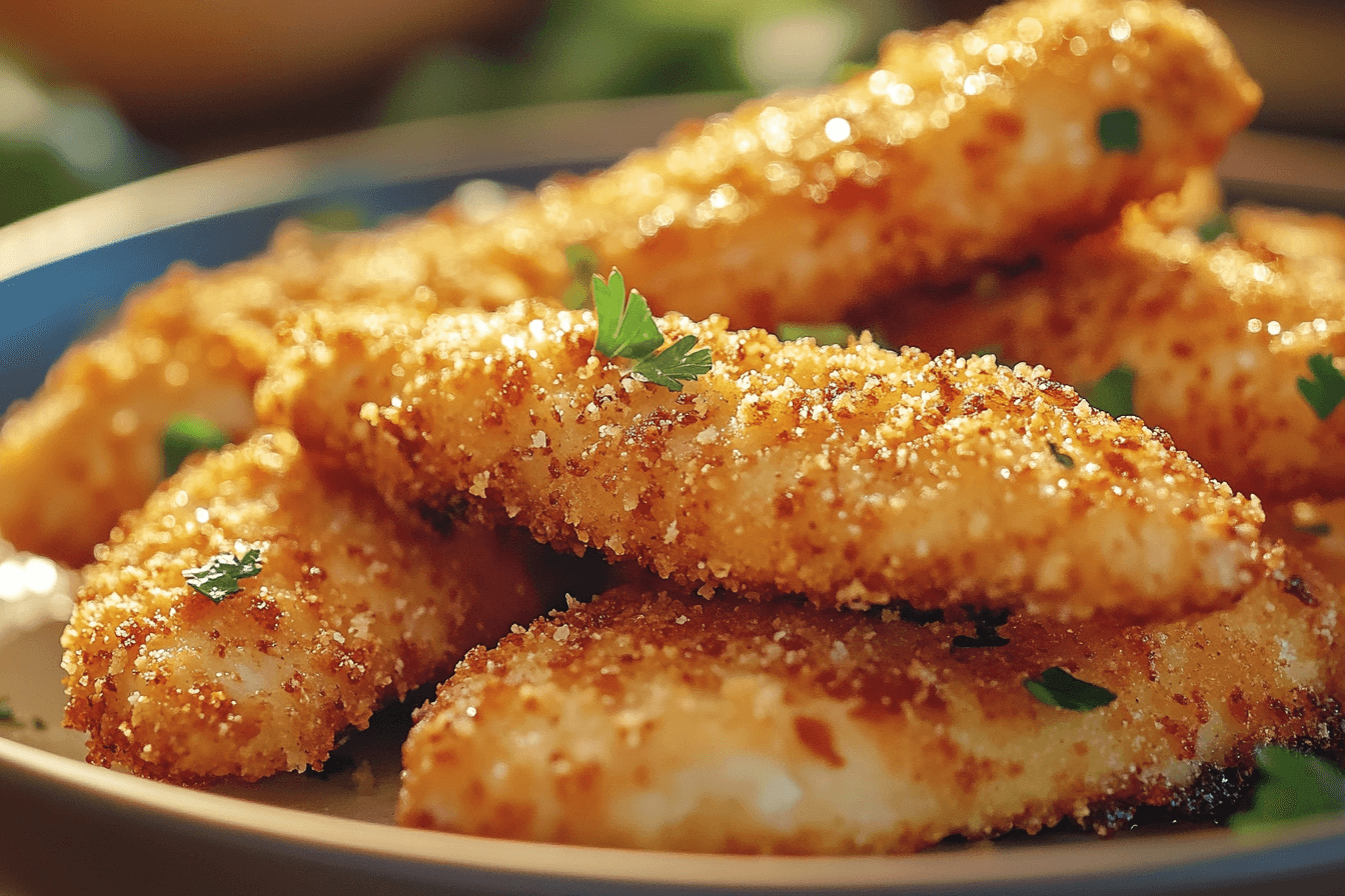 Crispy Parmesan Air Fryer Chicken Tenders