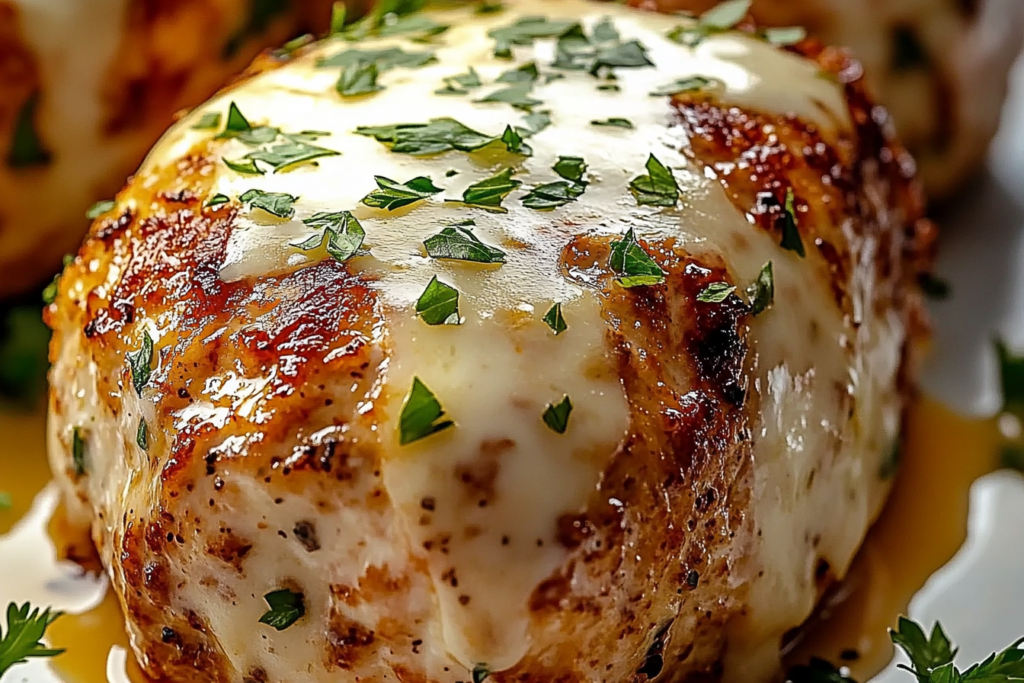 Garlic Parmesan Chicken Meatloaf