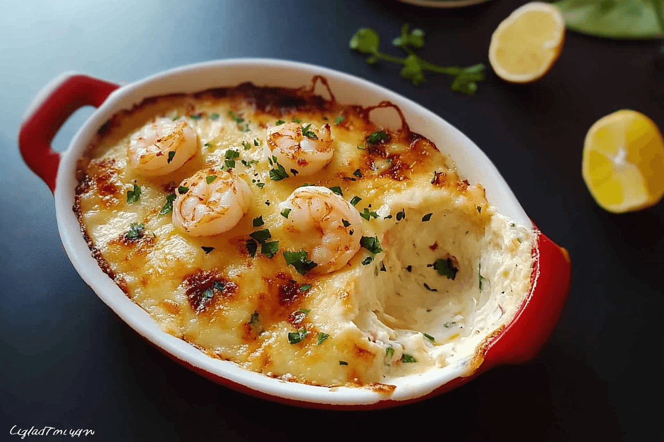 Garlic Shrimp Gratin