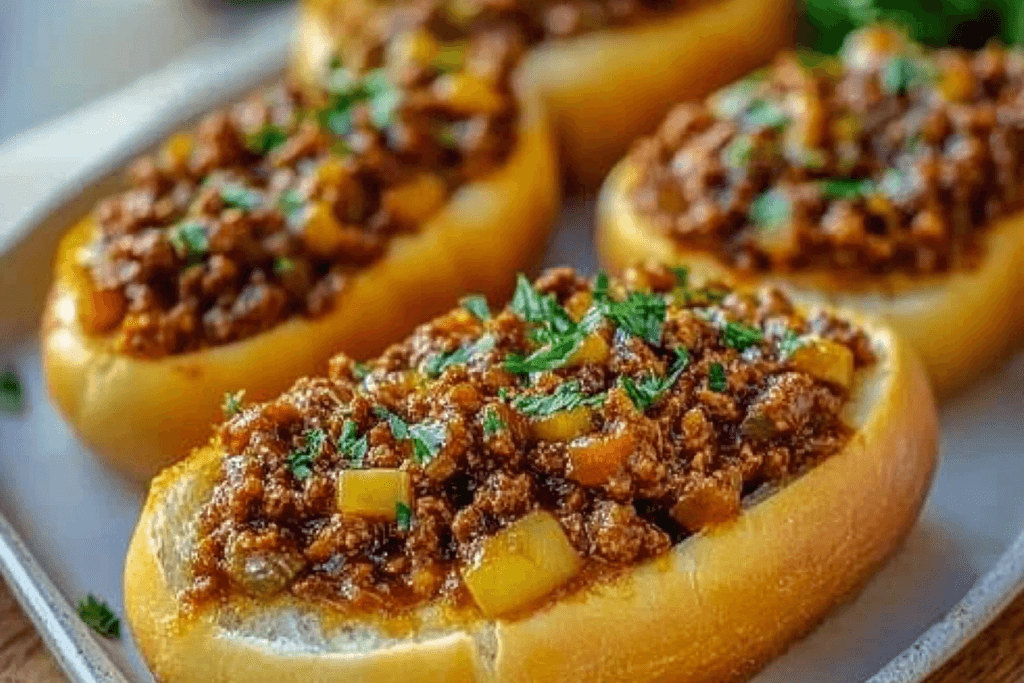 Italian Garlic Bread Sloppy Joes