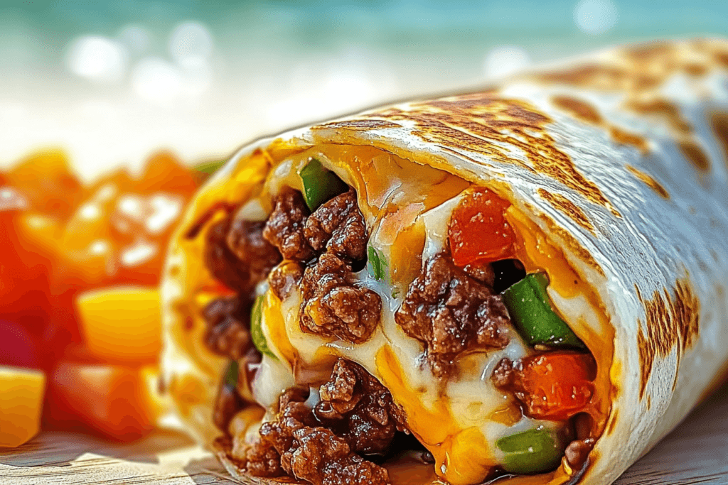 Nacho Cheese Beef Wrap