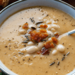 Rosemary and Roasted Garlic White Bean Soup