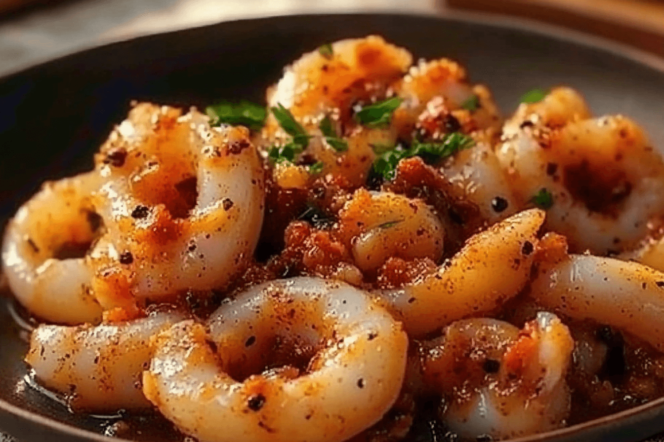 Spicy Cajun Calamari Sauté