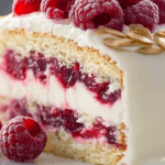 White Chocolate Raspberry Cake