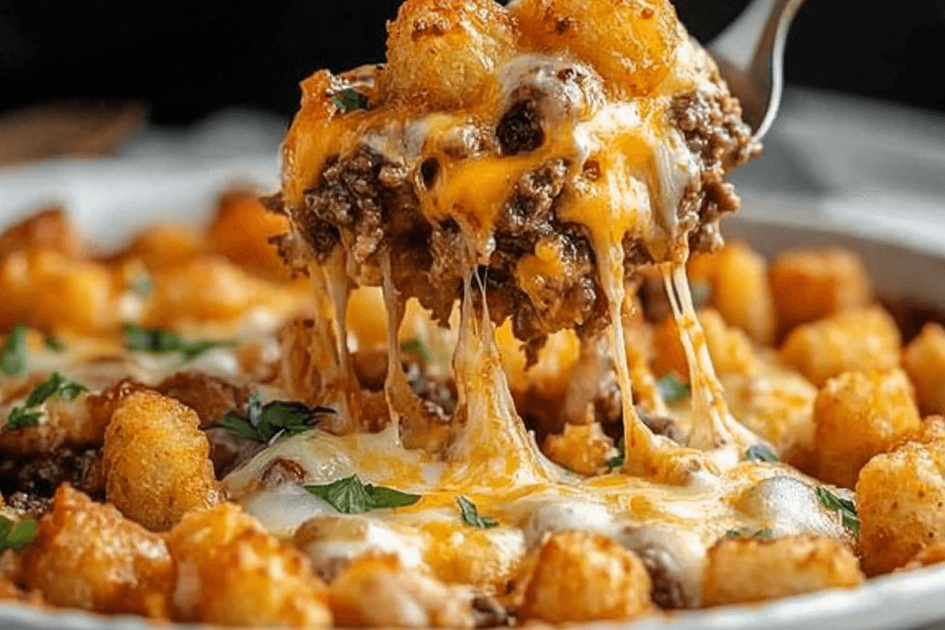 cheeseburger tater tot casserole