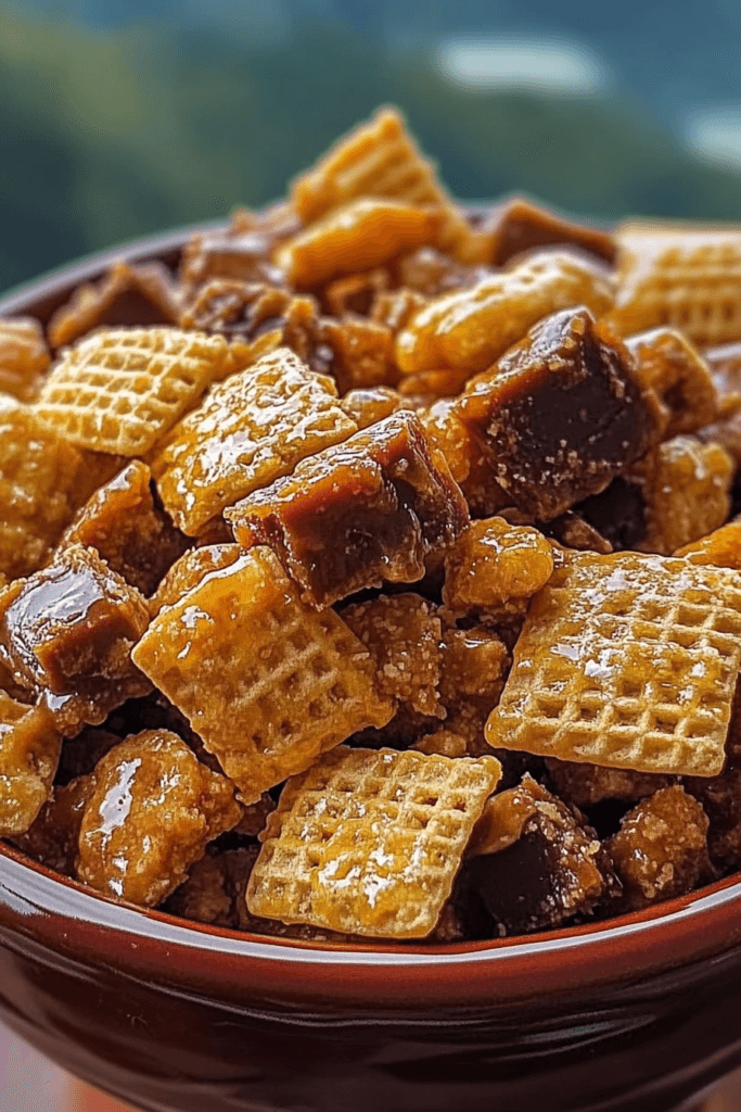 Addicting Toffee Chex Mix Recipe